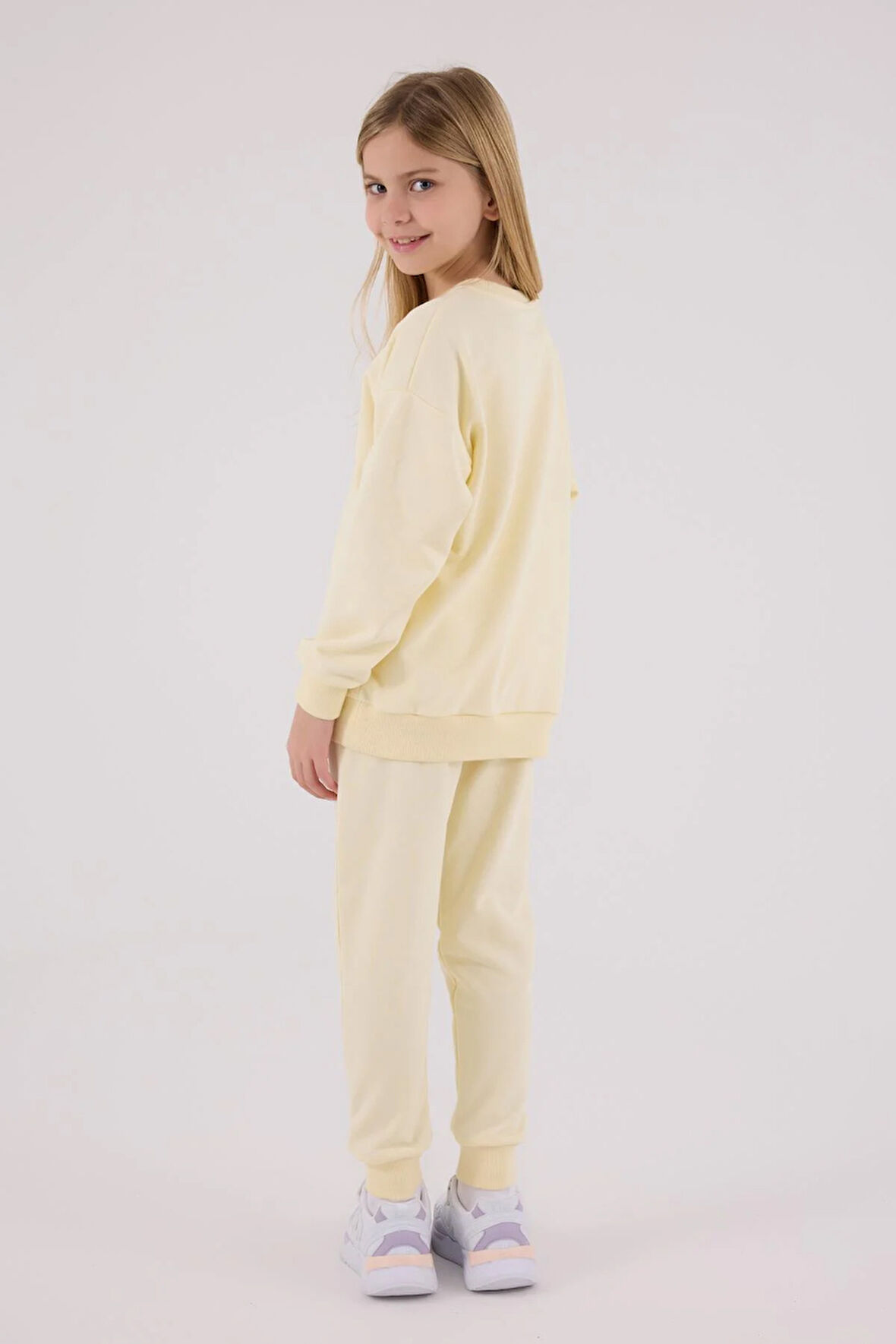 U.S. Polo Assn. Kız Çocuk Eşofman Takımı Limon