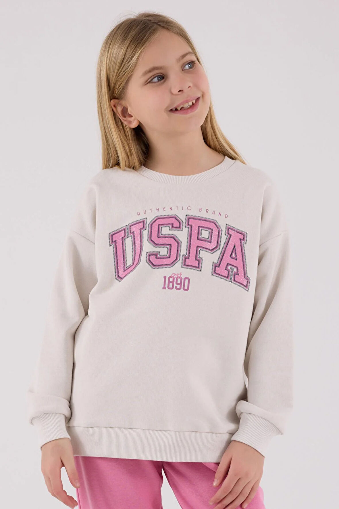 U.S. Polo Assn. Kız Çocuk Eşofman Takımı Taş