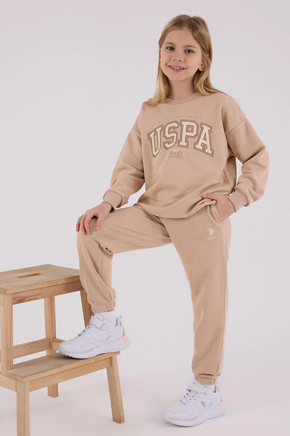 U.S. Polo Assn. Kız Çocuk Eşofman Takımı Büskivi