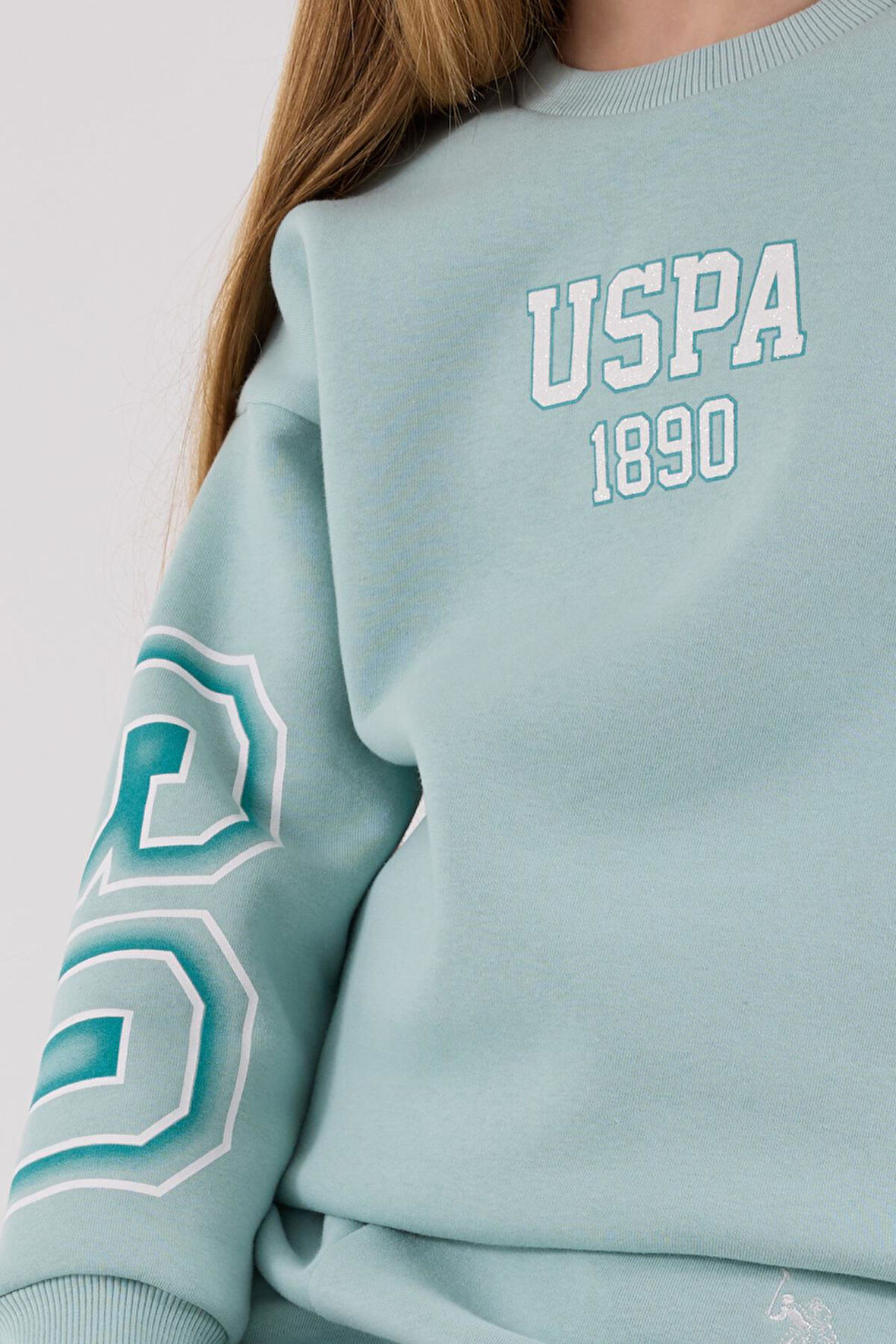 U.S. Polo Assn. Kız Çocuk Eşofman Takımı Su Yeşili