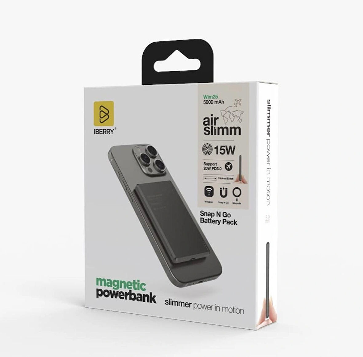 WiM25 ULTRA SLİM 8.9 MM WIRELESS MAGSAFE POWERBANK