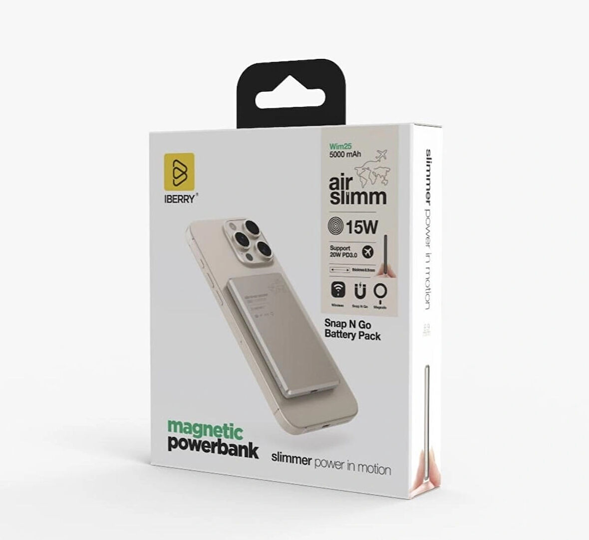 WiM25 ULTRA SLİM 8.9 MM WIRELESS MAGSAFE POWERBANK