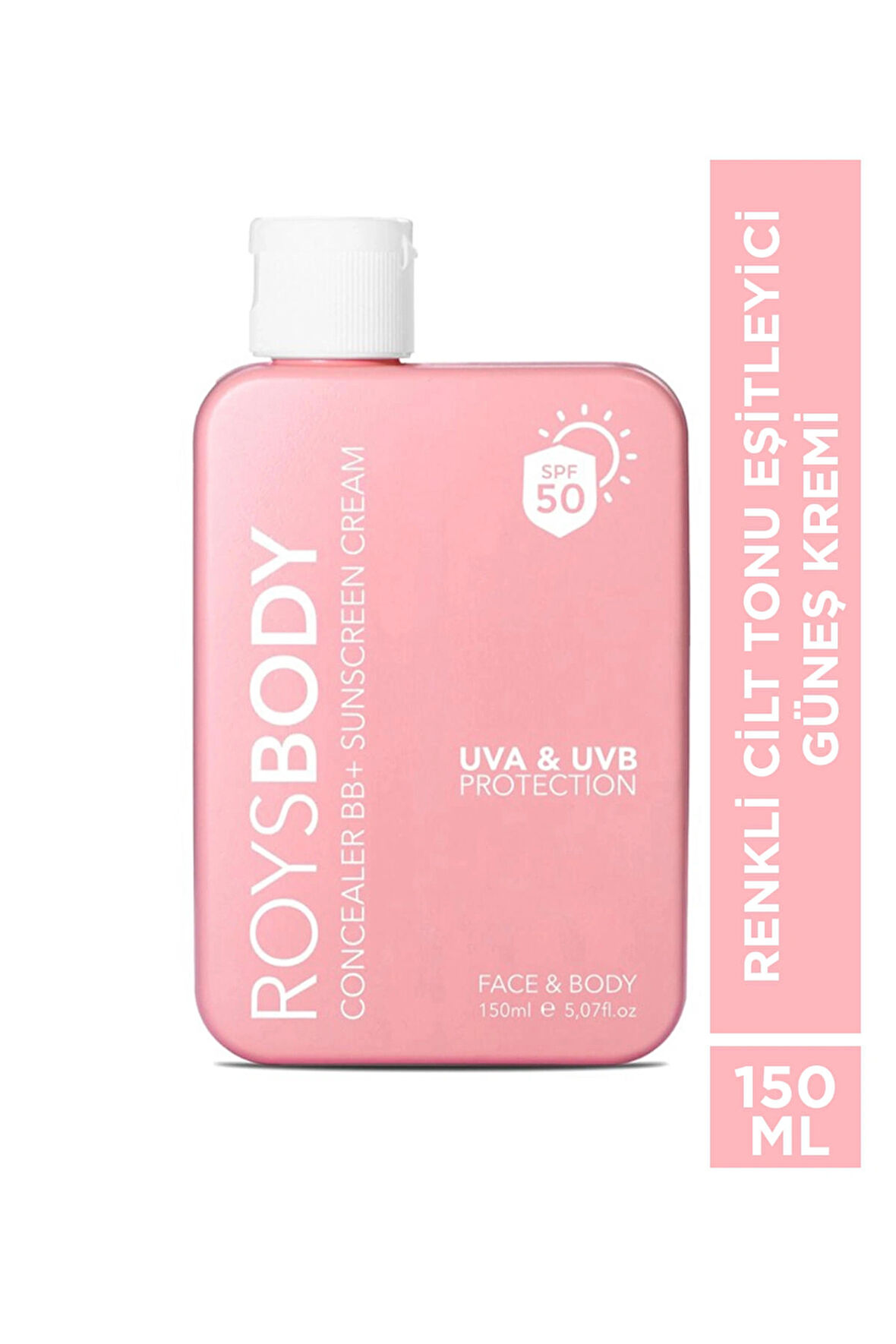 ROYS Beauty Renkli Cilt Tonu Eşitleyici Güneş Kremi 150 ml Spf 50