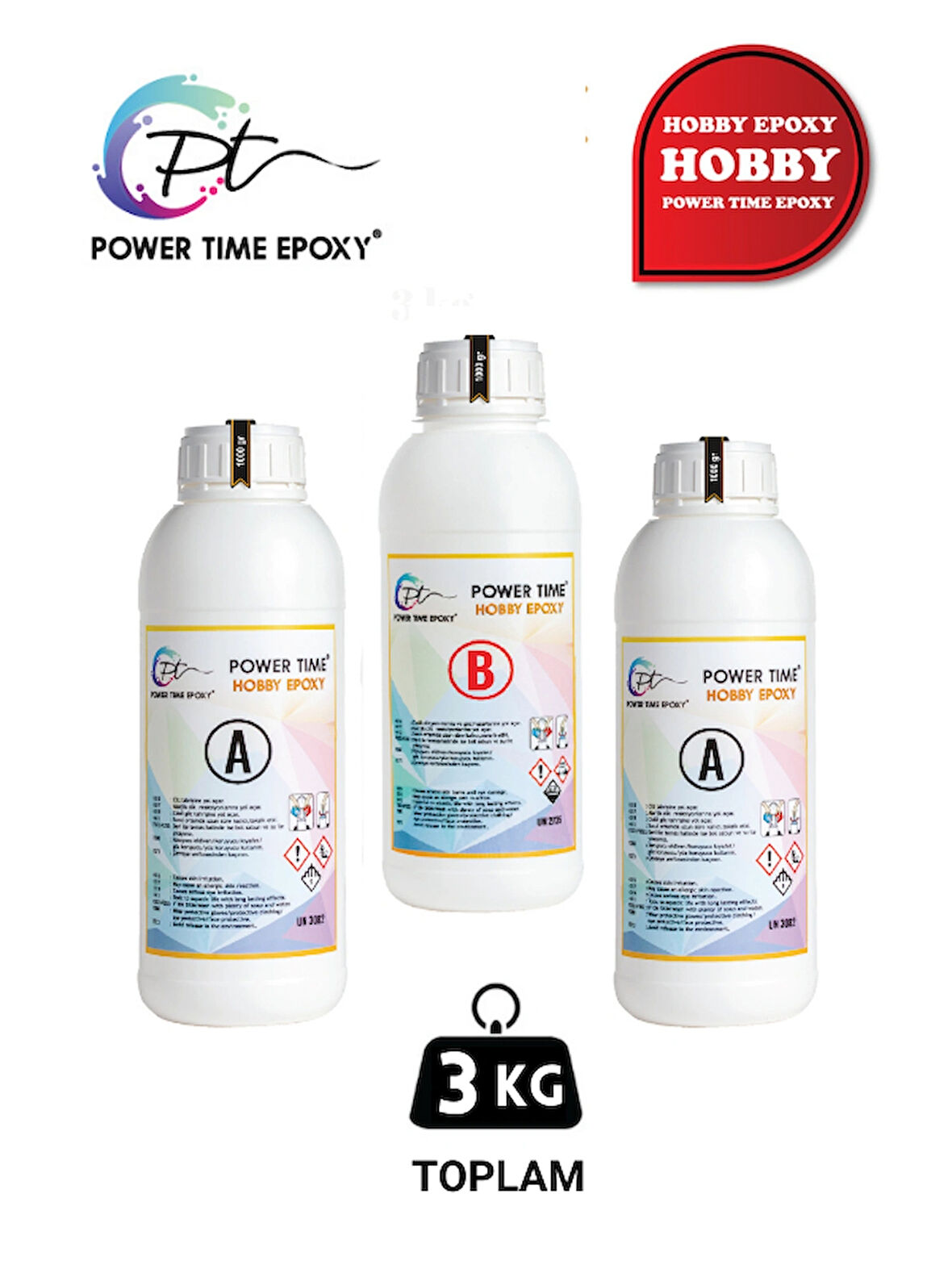 3 Kg Hobi Epoxy/ Ultra Şeffaf Ve Parlak Epoksi Reçine Ince Döküm