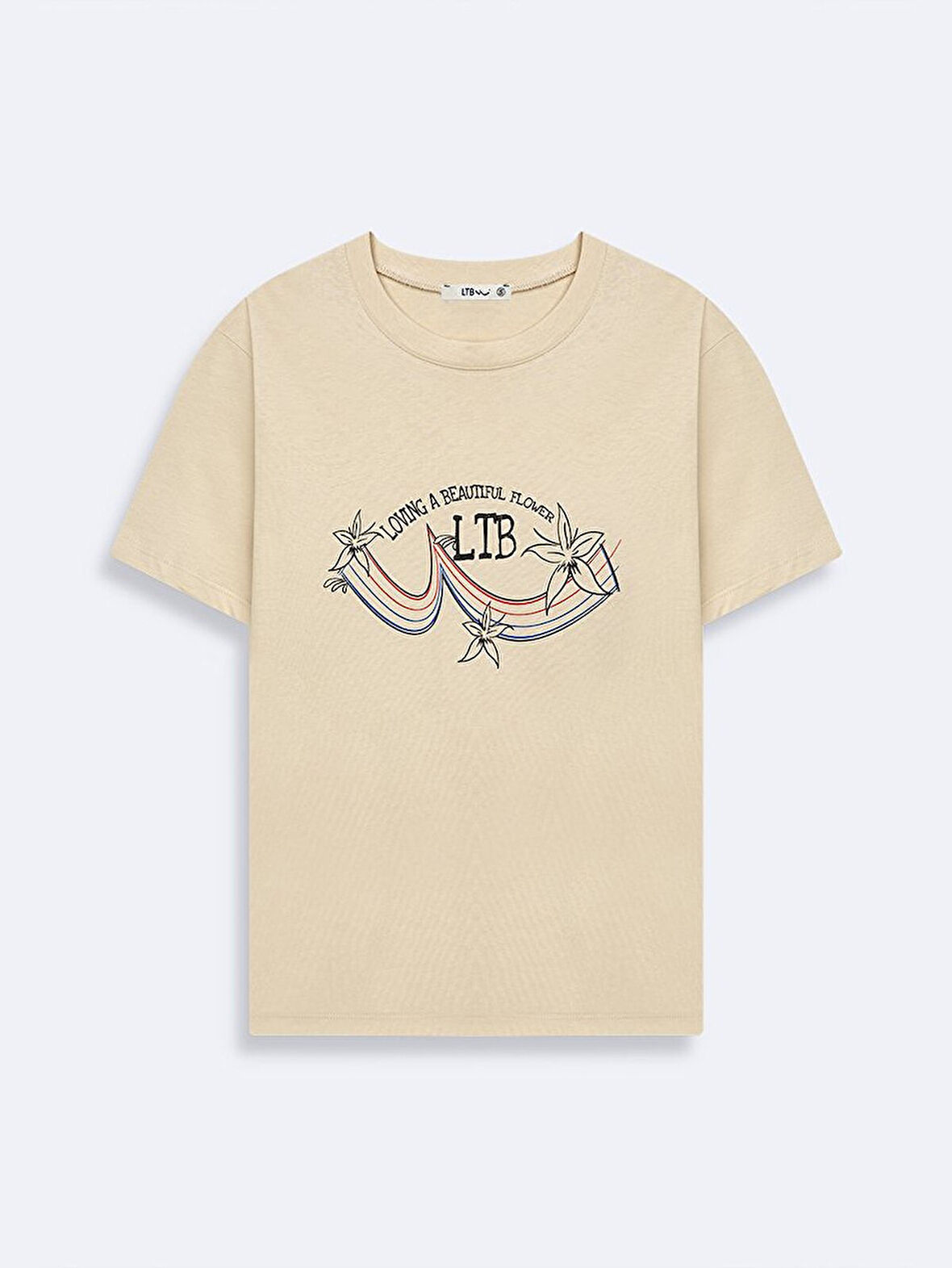 Krem T-shırt