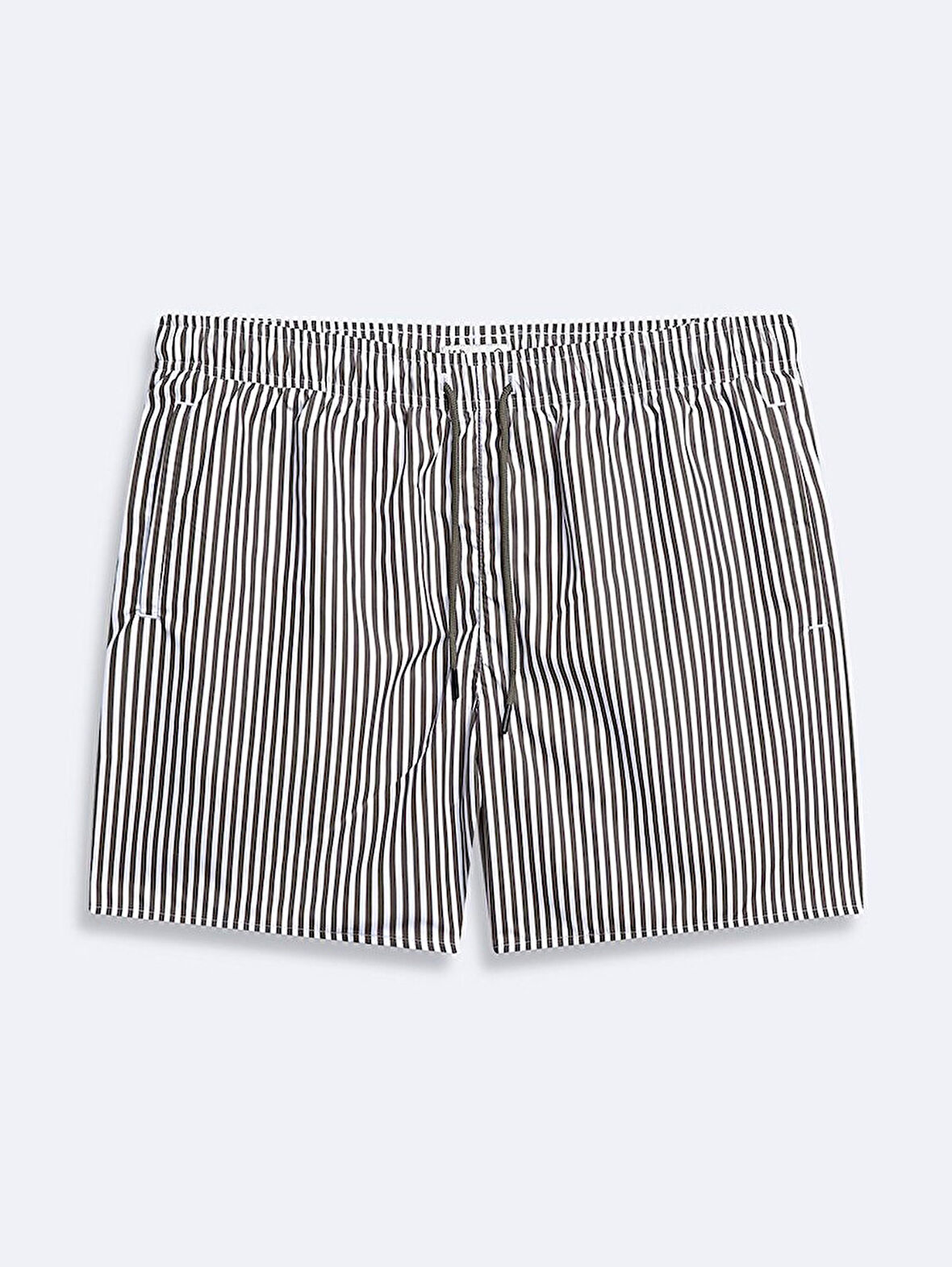 Çizgili Regular Yeşil Deniz Şort