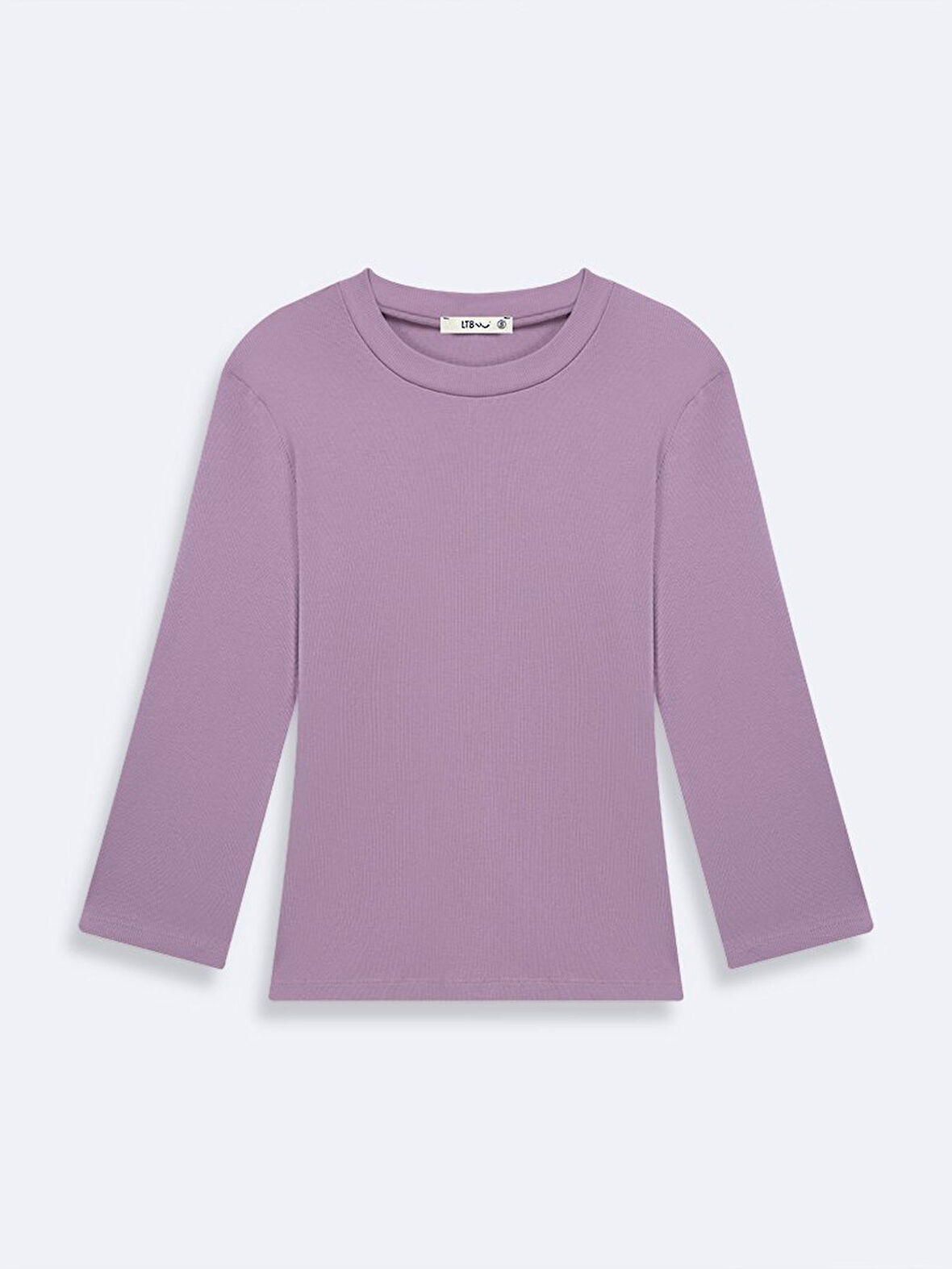 Uzun Kollu Sıfır Yaka Basic Karışık Sweatshırt