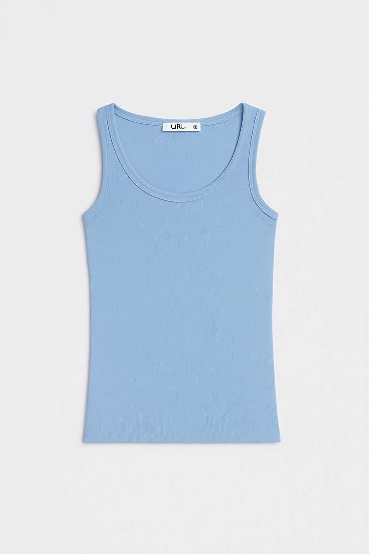 Kolsuz U Yaka Basic Mavi Atlet