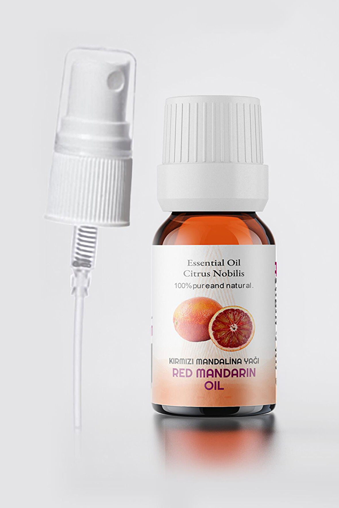 PROCLİS Soğuk Sıkım Kırmızı Mandalina Yağı, %100 Doğal Uçucu Yağ, Red Mandarin Oil 10 ml Sprey Başlıklı