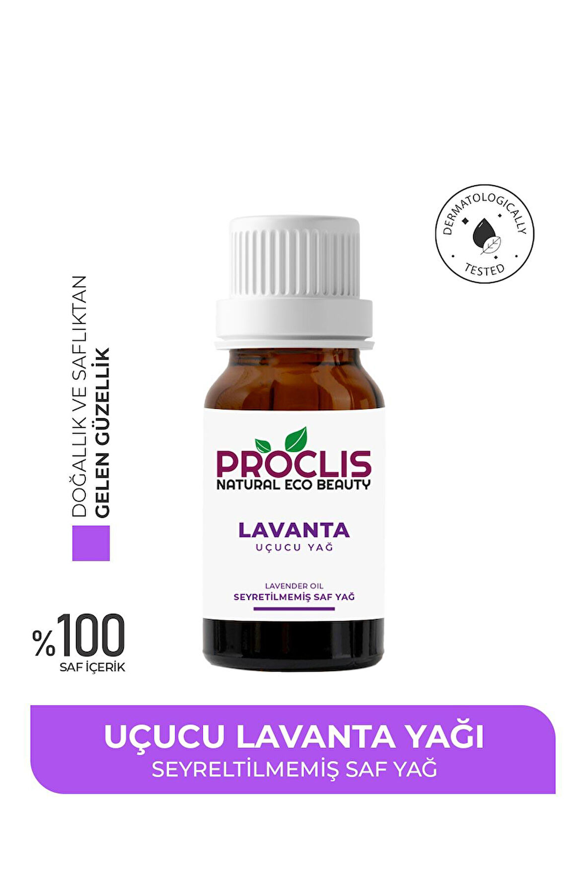 PROCLİS Lavanta Yağı, %100 Doğal Uçucu Yağ, Lavander Oil 10 ml Sprey Başlıklı