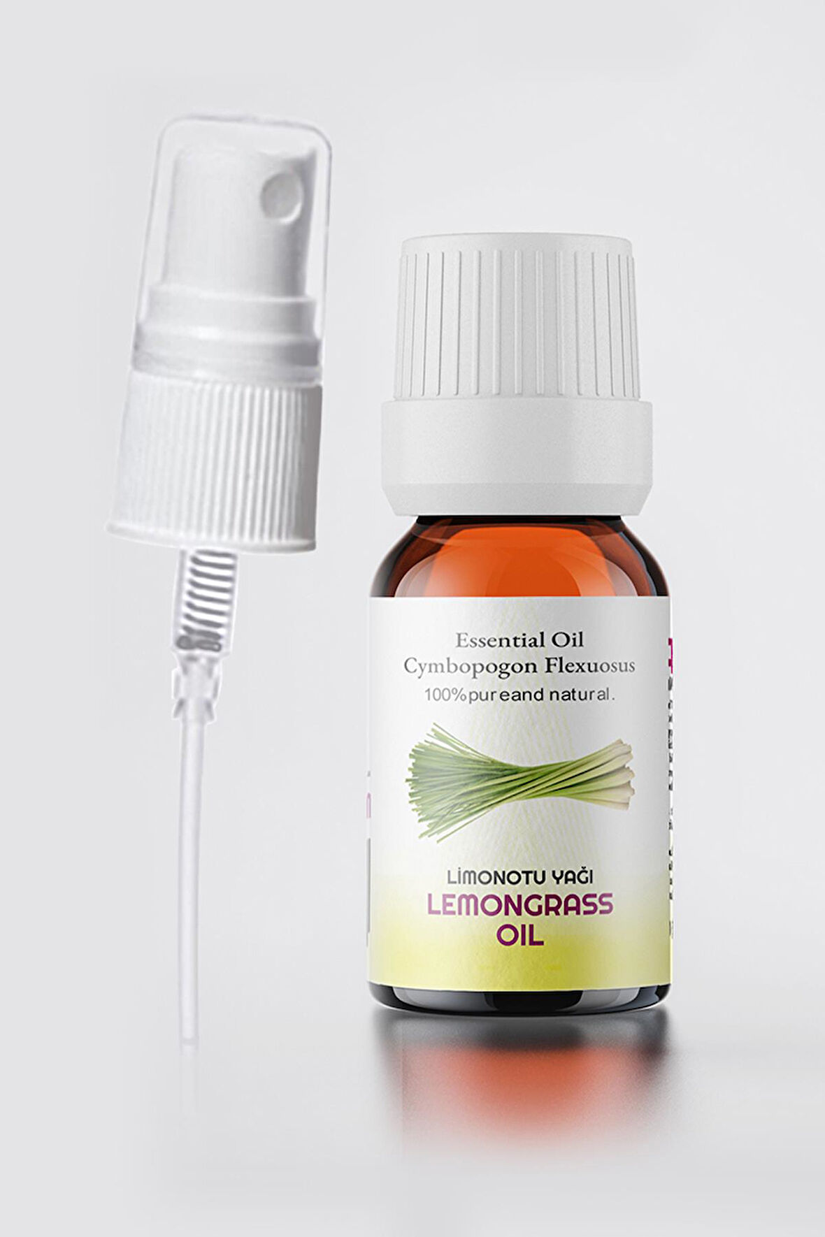PROCLİS Limonotu Yağı, %100 Doğal Uçucu Yağ, Lemongrass Oil 10 ml Sprey Başlıklı