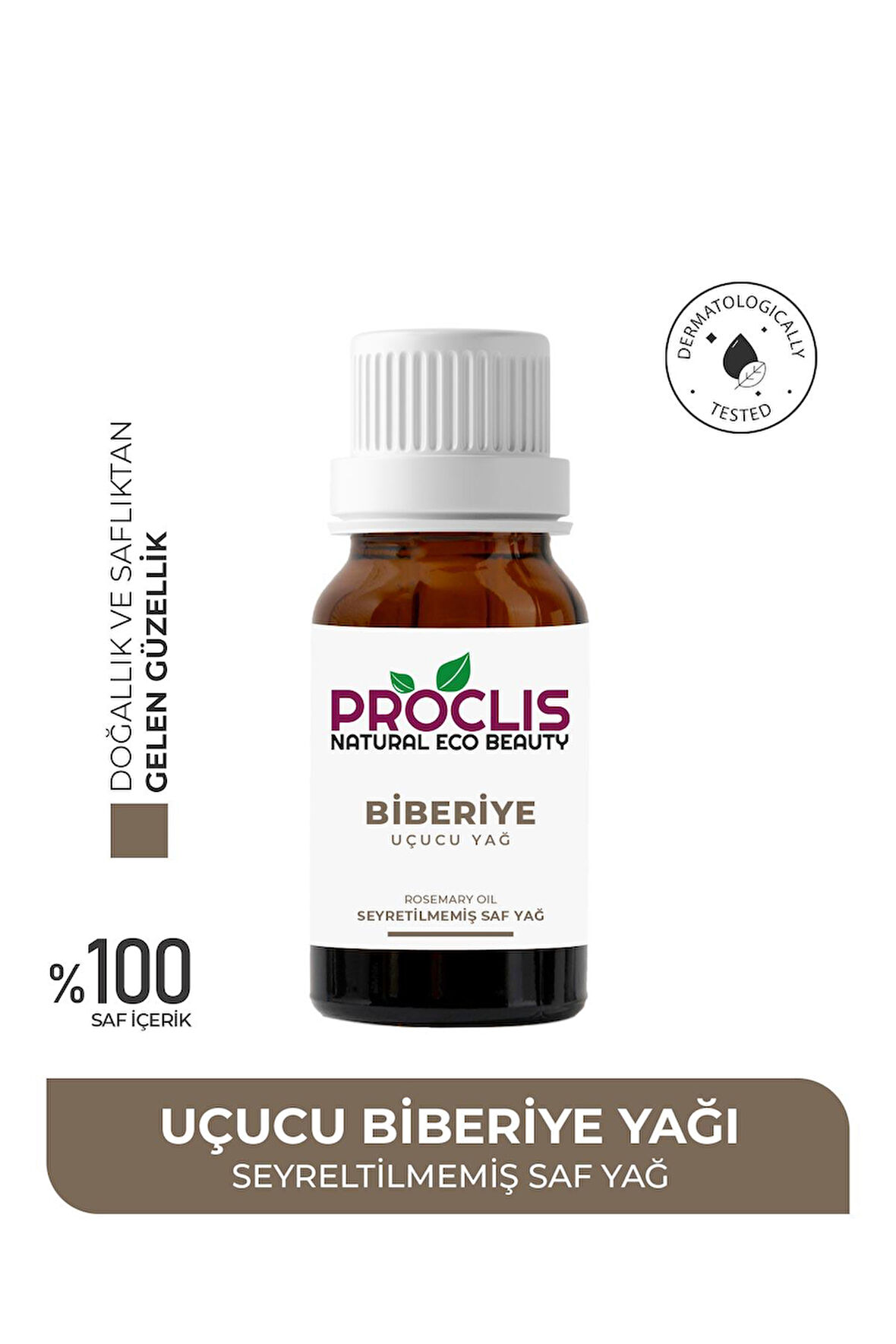PROCLİS %100 Doğal Biberiye Yağı - Saf Biberiye Uçucu Yağı 10ml Sprey Başlıklı