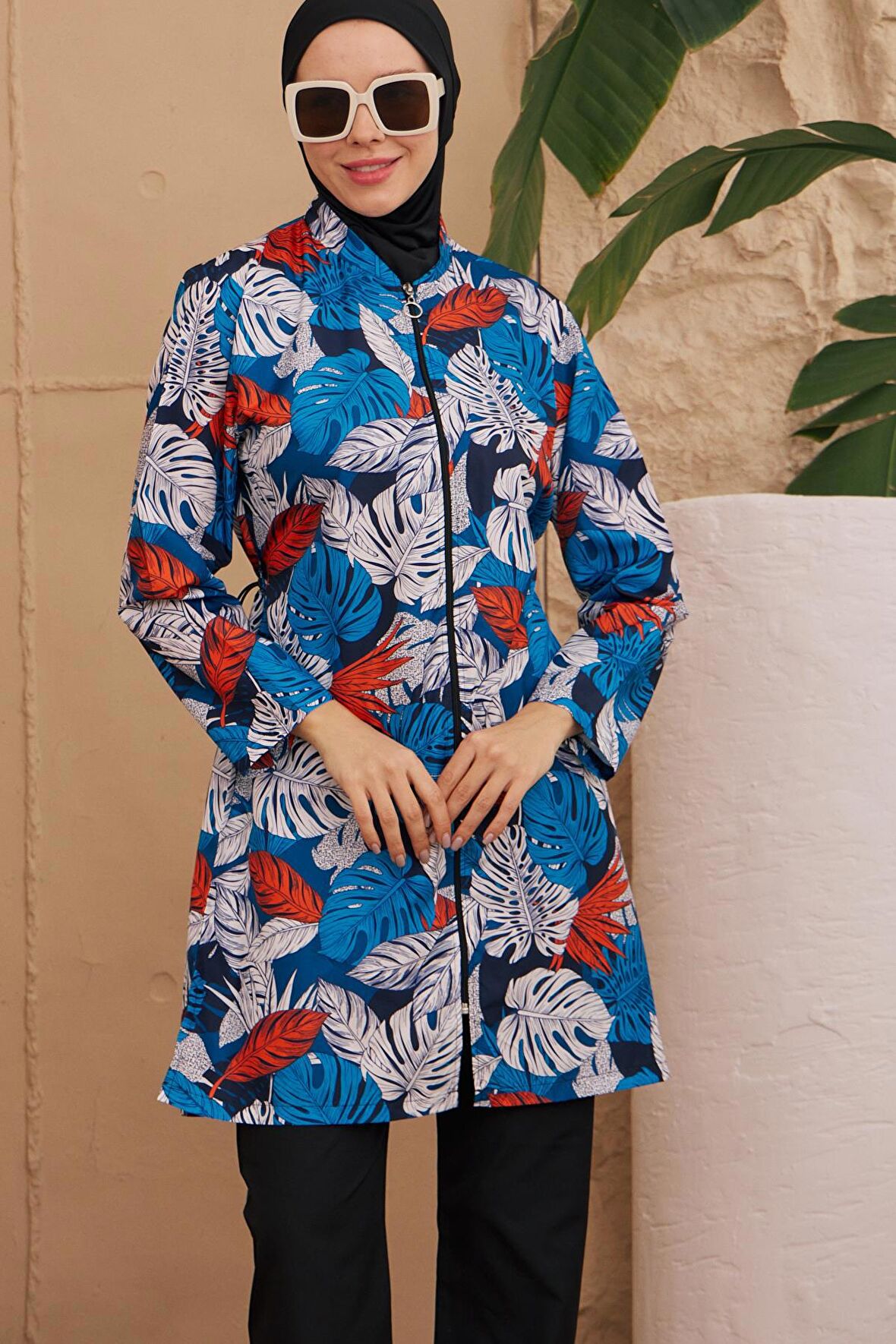 Tesettür Mayo Paraşüt Mavi Kai