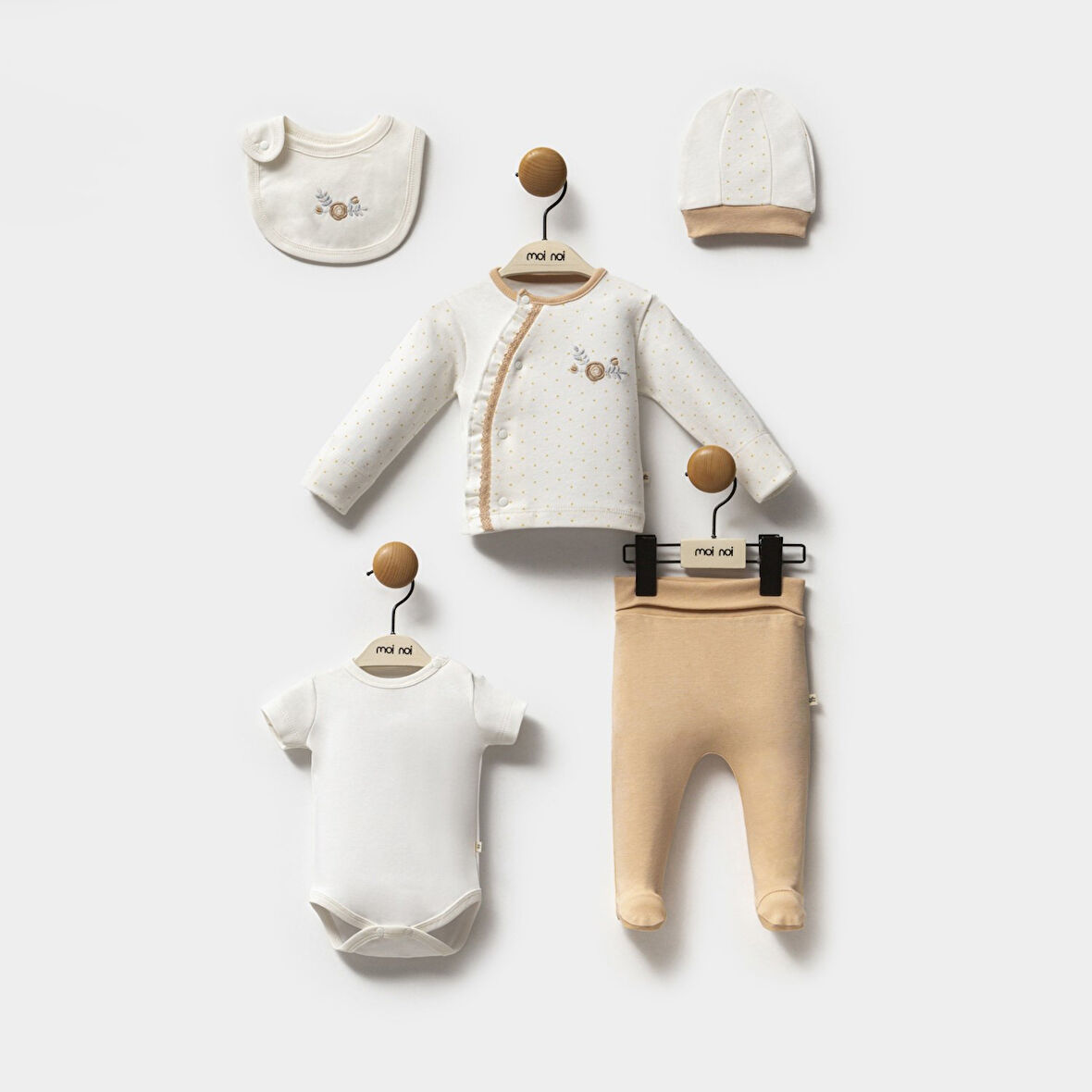 Moi Noi Gold 5'li Bebek Hastane Çıkış Seti 2049