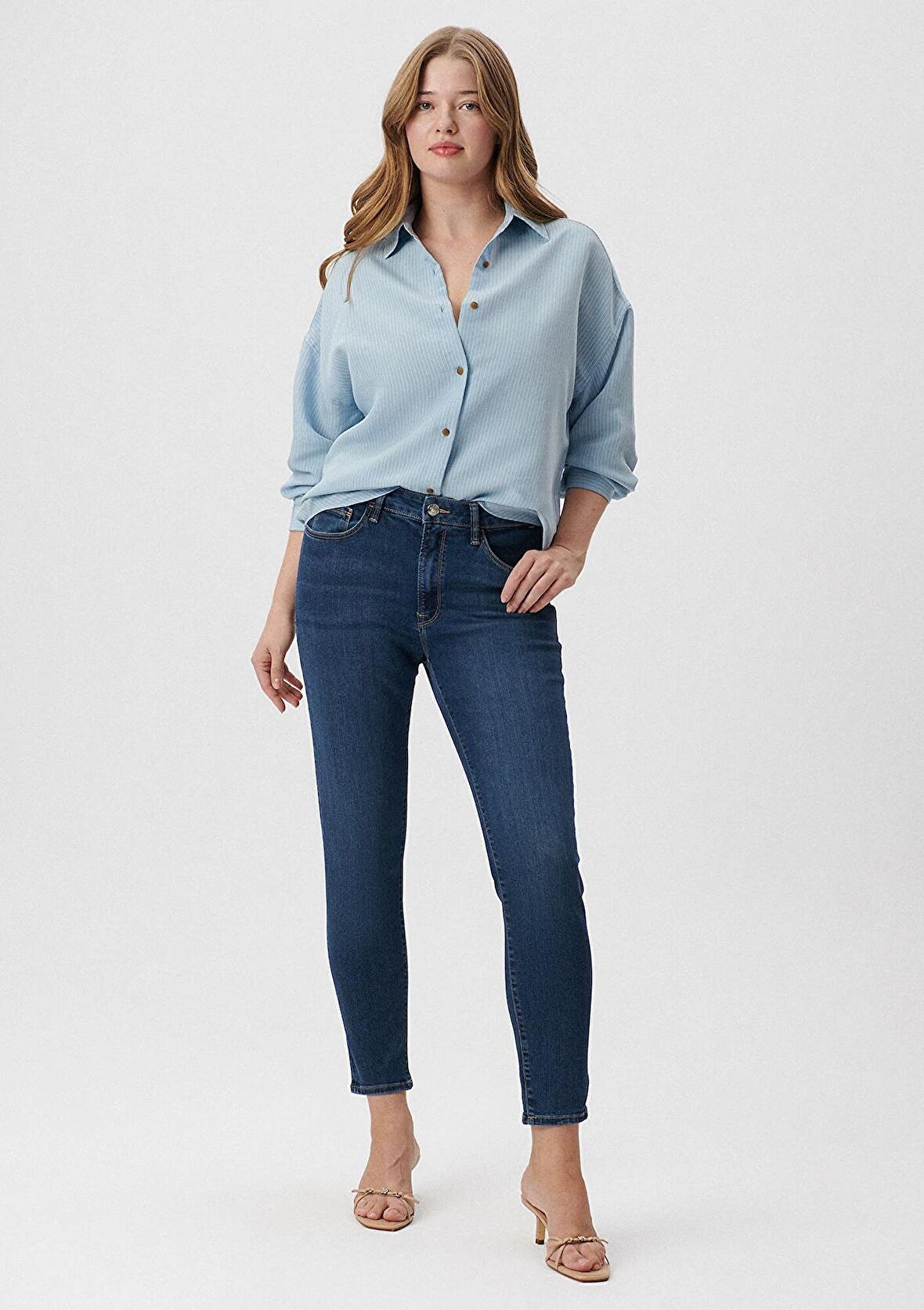 Marli Everyday Casual Koyu Mavi  Jean Pantolon 101339-35246