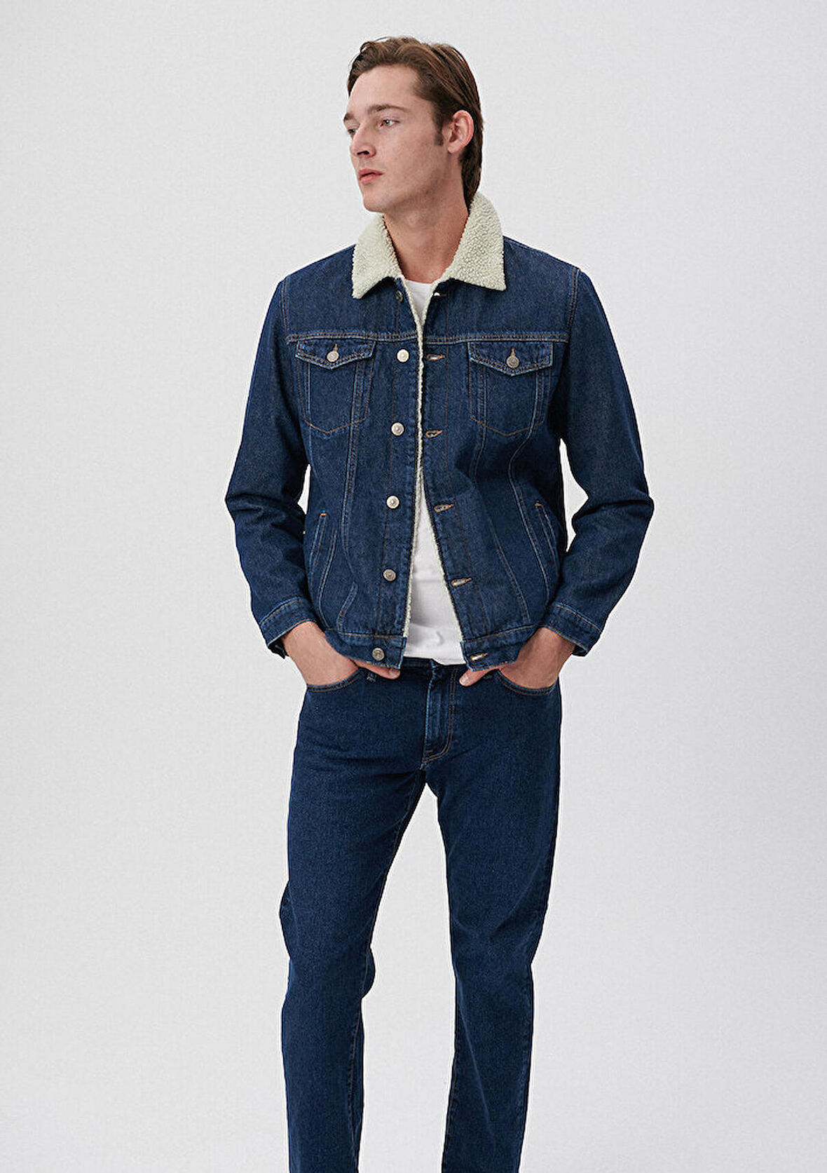 Mavi Frank Rinse Sherpa Jean Ceket 0115285837