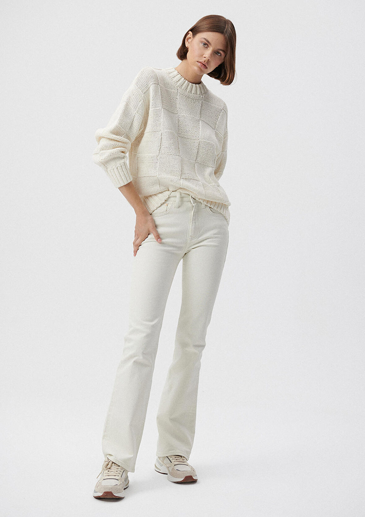 Mavi Maria Beyaz Jean Pantolon 101225-84394