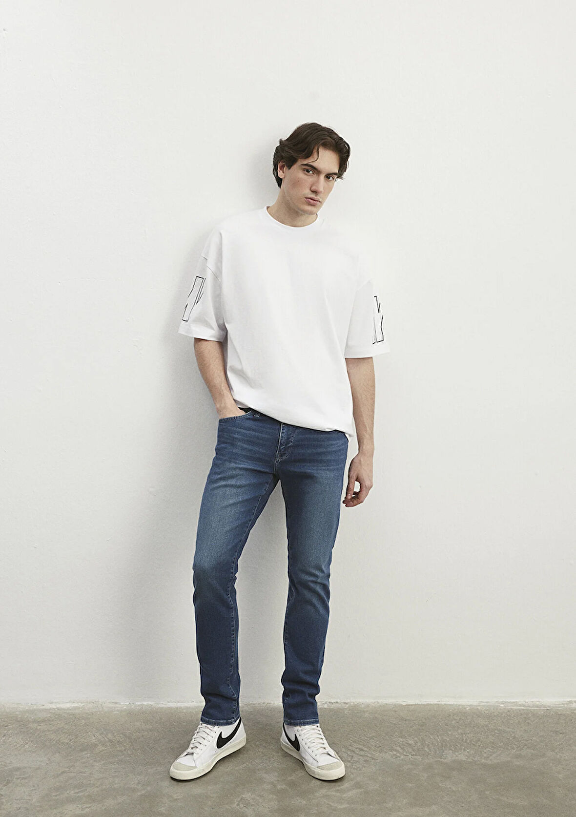 Jake Mavi Pro Gölgeli Indigo Mavi Jean Pantolon 0042286536