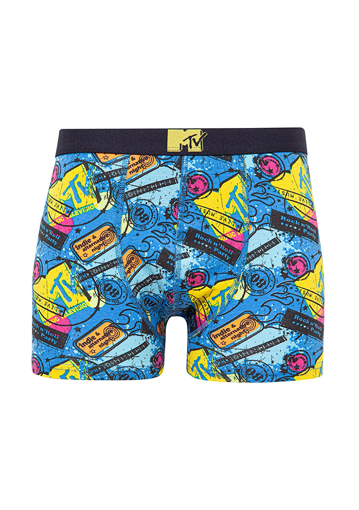 Baskılı Mavi Boxer 0911382-70705
