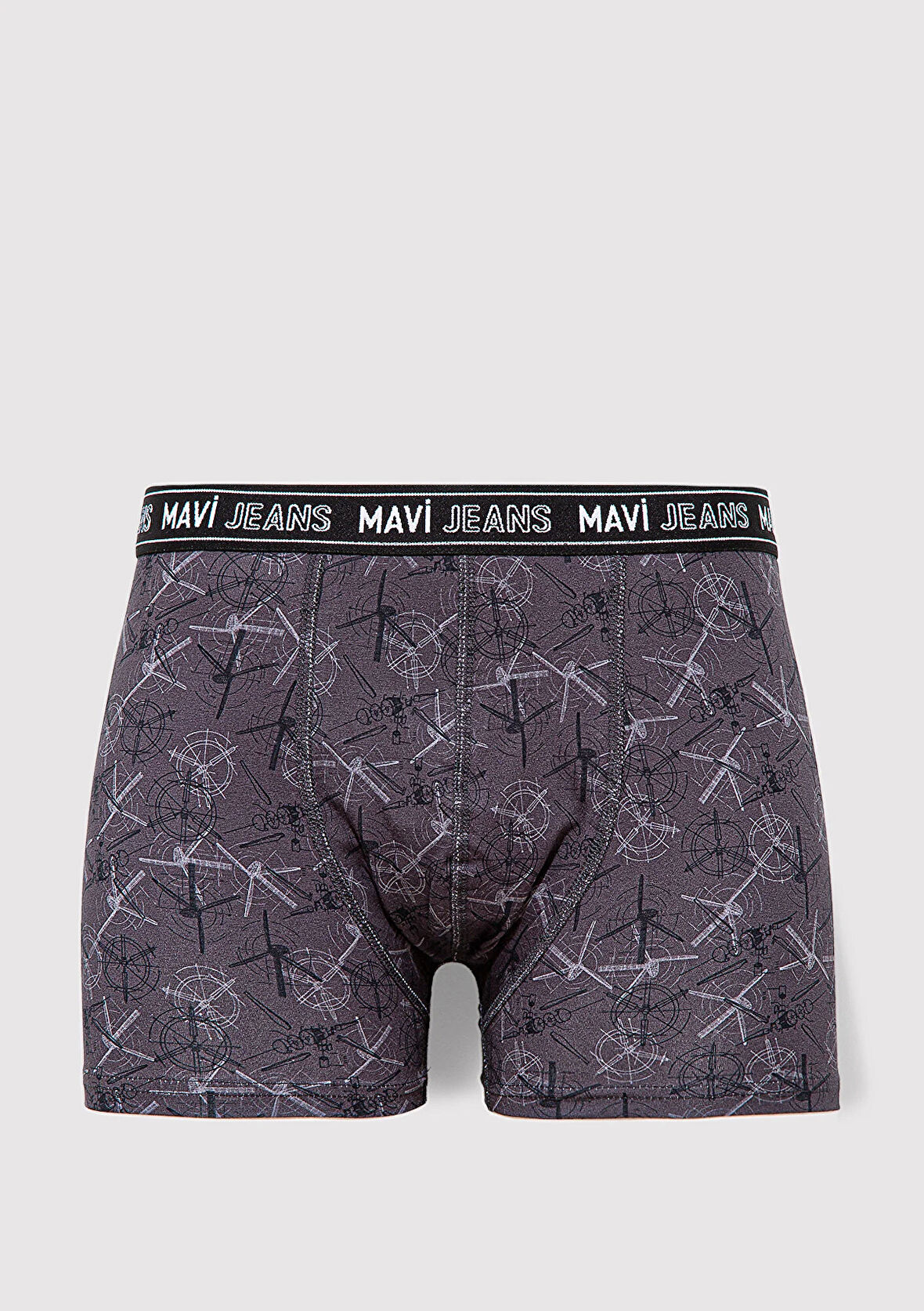 Baskılı Gri Boxer 0911371-80867