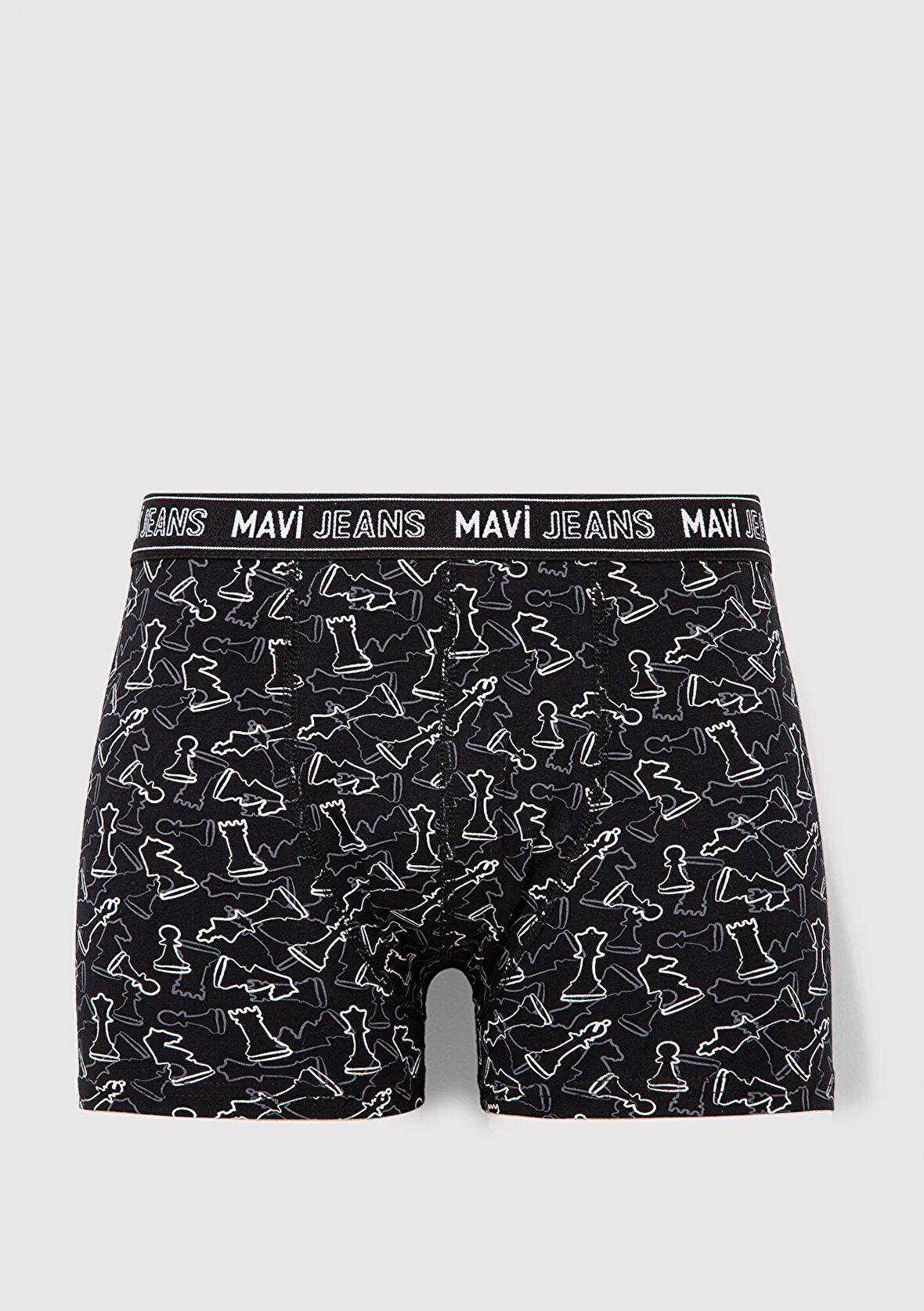 Satranç Baskılı Siyah Boxer 0911313-900