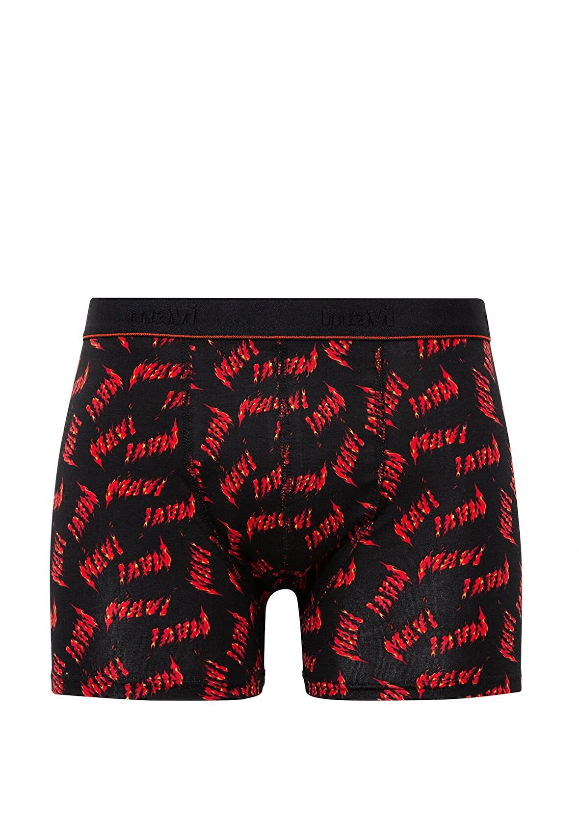 Mavi Baskılı Siyah Boxer 0911306-900