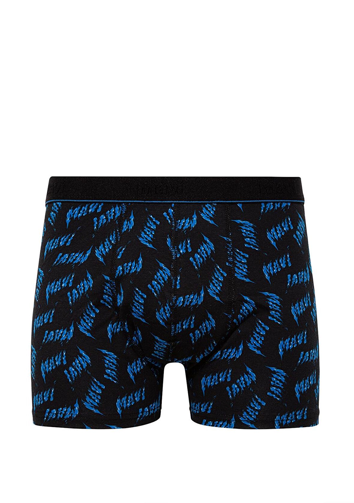 Mavi Baskılı Siyah Boxer 0911306-85857