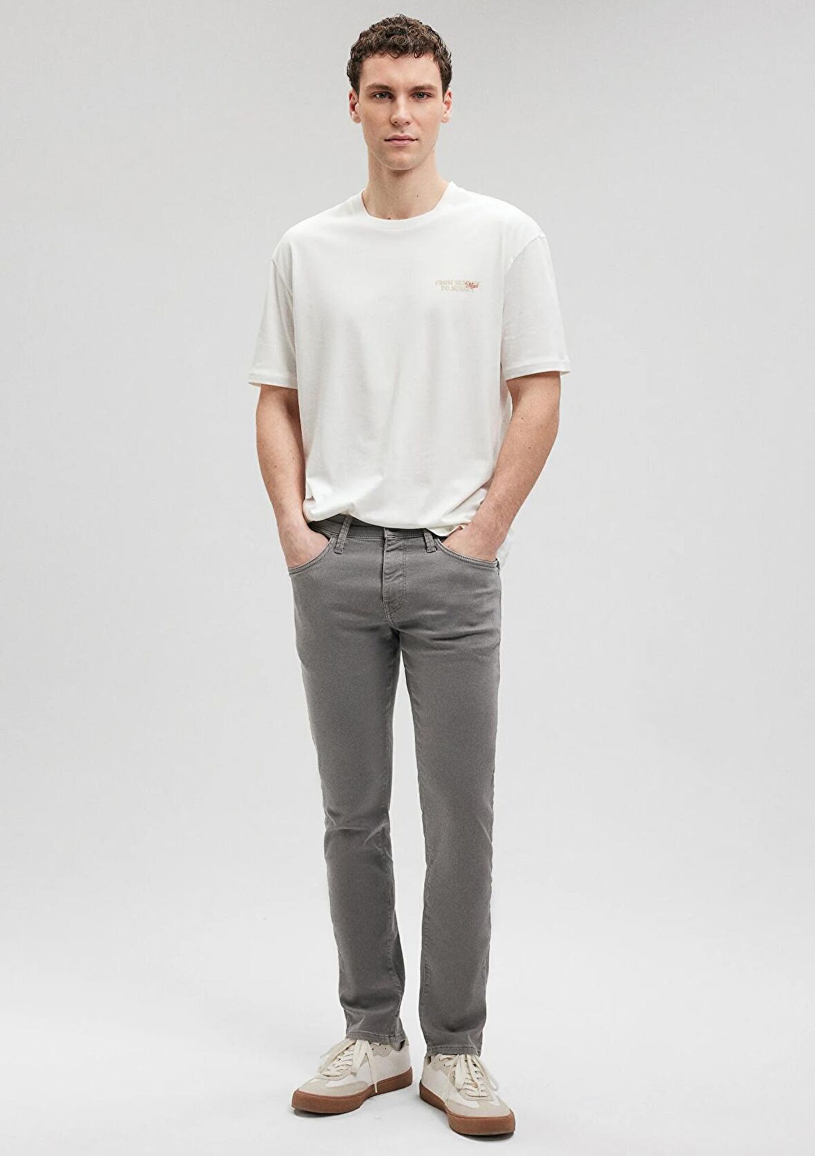 Mavi Jake Gri Comfort Gabardin Pantolon 0042286794