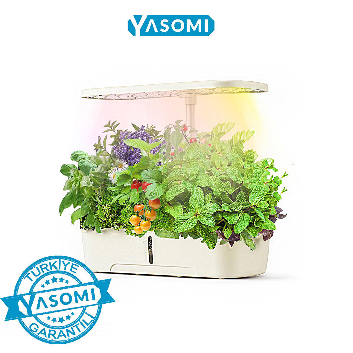 Yasomi S12 Beyaz Smart Planter  Akıllı Ev Bahçesi 12 li (Yasomi Türkiye Garantili )