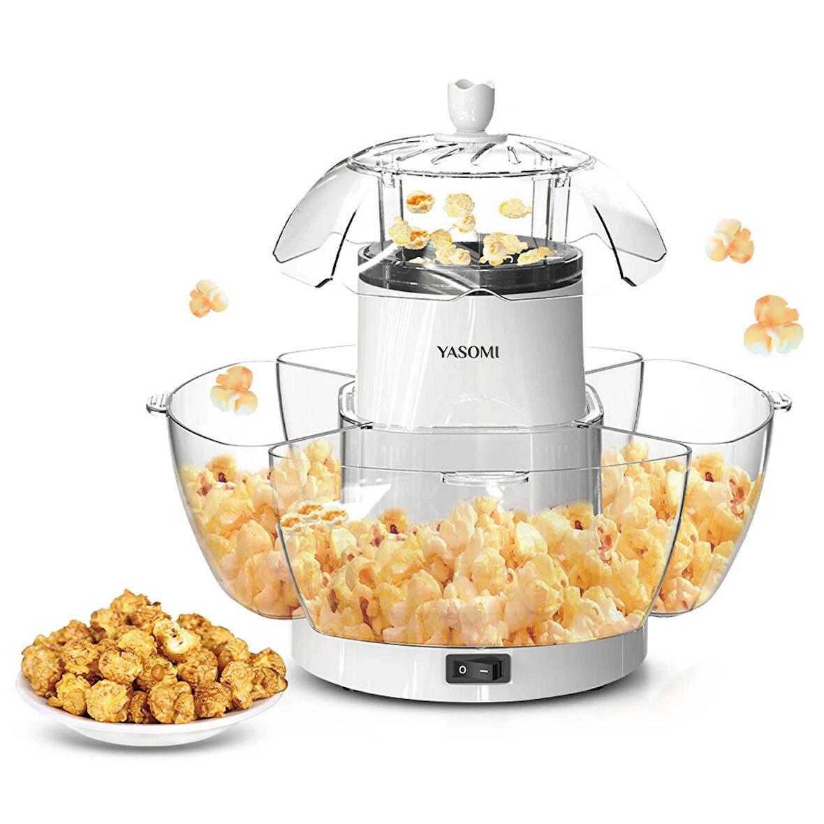 Yasomi Crispo Taşınabilir 70g Kapasiteli Mısır Patlatma Makinesi