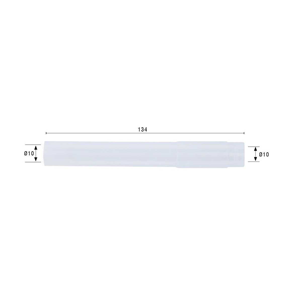 Melasty Kısa Süt Hortumu (Setli) (Silikon - 10 lu Paket)