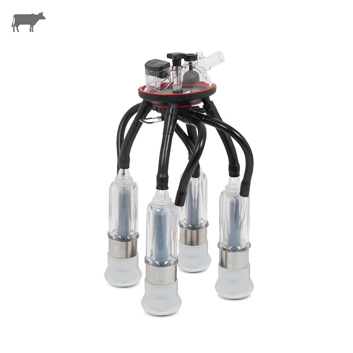 Melasty Süt Sağma Makinesi 240 cc Sağım Demeti (Şeffaf Plastik Kılıflı)