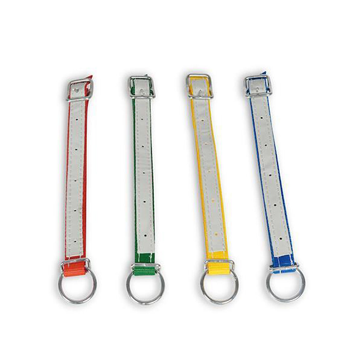 Melasty Küçükbaş Boyun Kayışı Delikli Derili (Kırmızı - 60 cm)