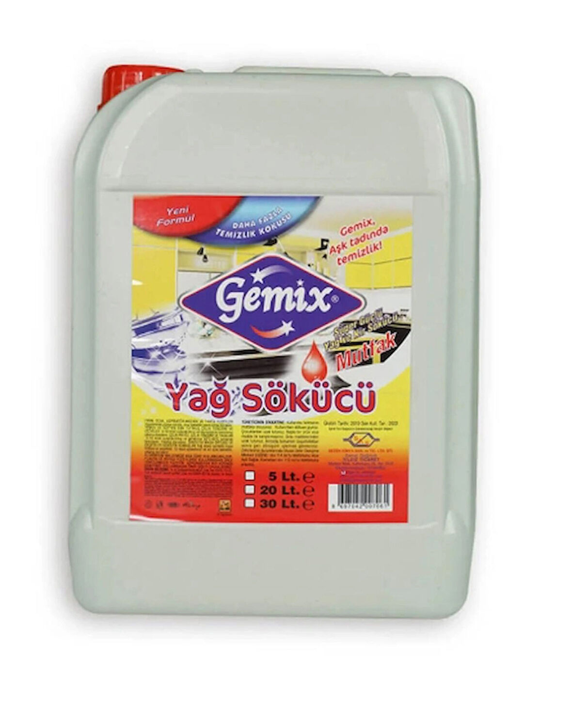 GEMIX YAĞ SÖKÜCÜ 5L YERLİ ÜRETİM
