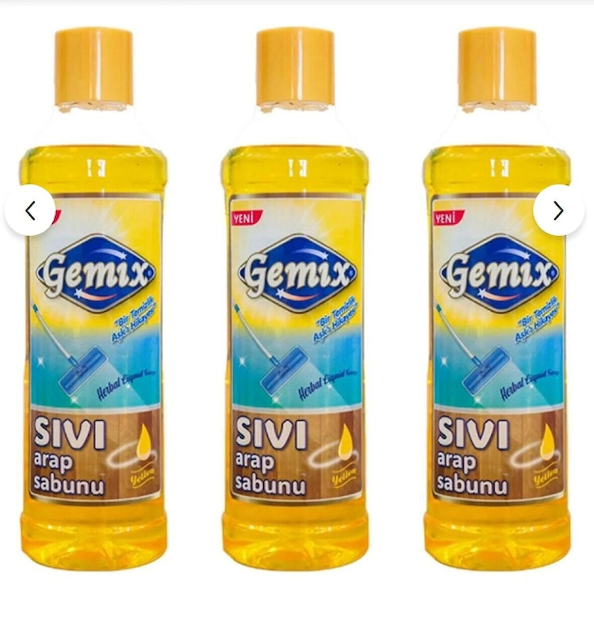 Gemix Sıvı Arap Sabunu 1000 ml X 3 Adet