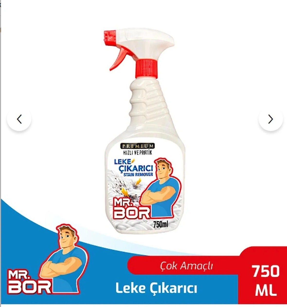 MR.BOR Premium Leke Çıkarıcı Çok Amaçlı Formül 750ML