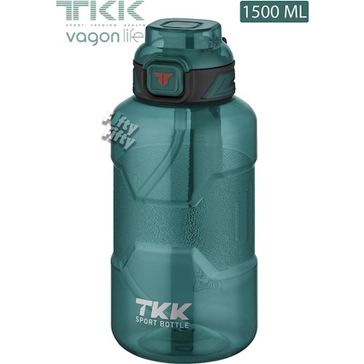 Vagon Life Tkk Su Matarası 1500 ml Yeşil