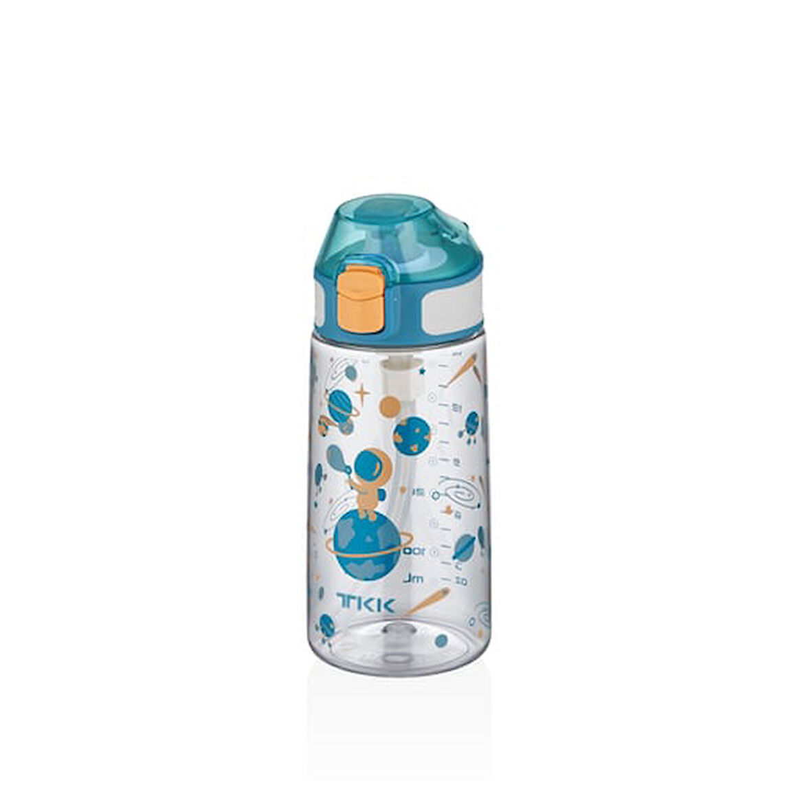Vagonlife Tkk T3002 500ml Pipetli Mavi Astronot Desenli Tritan Matara