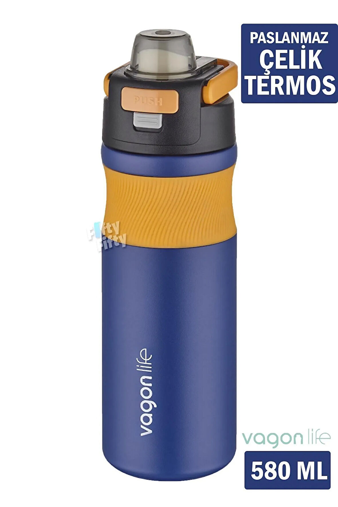 Çelik Termos Matara Gri 580 ml