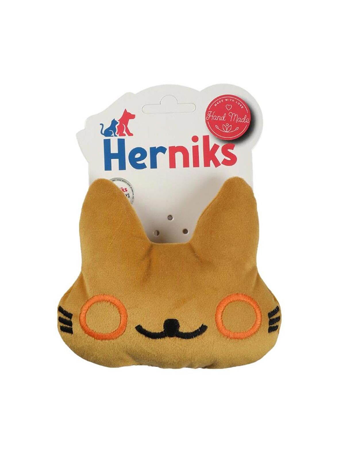 Herniks Sesli Kumaş Peluş Köpek Oyuncağı - Kitty 13cm Sarı