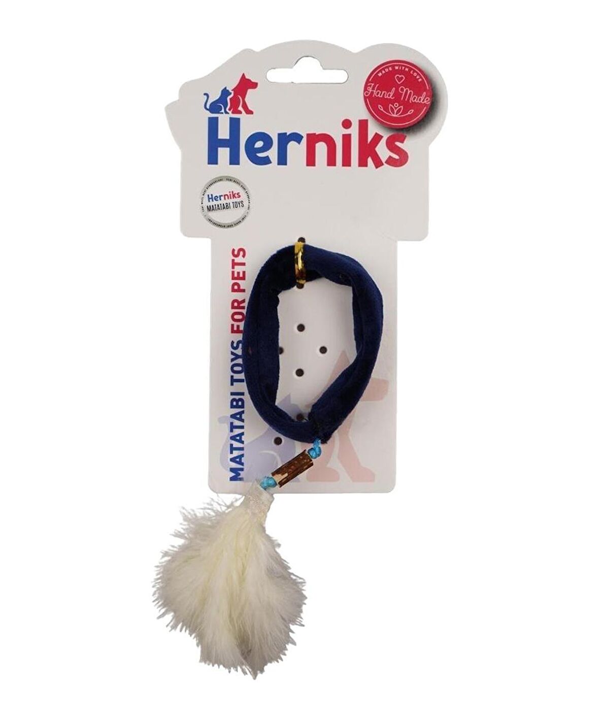 Herniks Matatabili Peluş Kedi Oyuncağı Toky 7 Cm - Lacivert