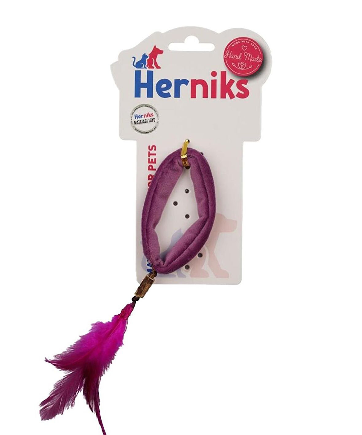 Herniks Matatabili Peluş Kedi Oyuncağı Toky 7 Cm - Pembe