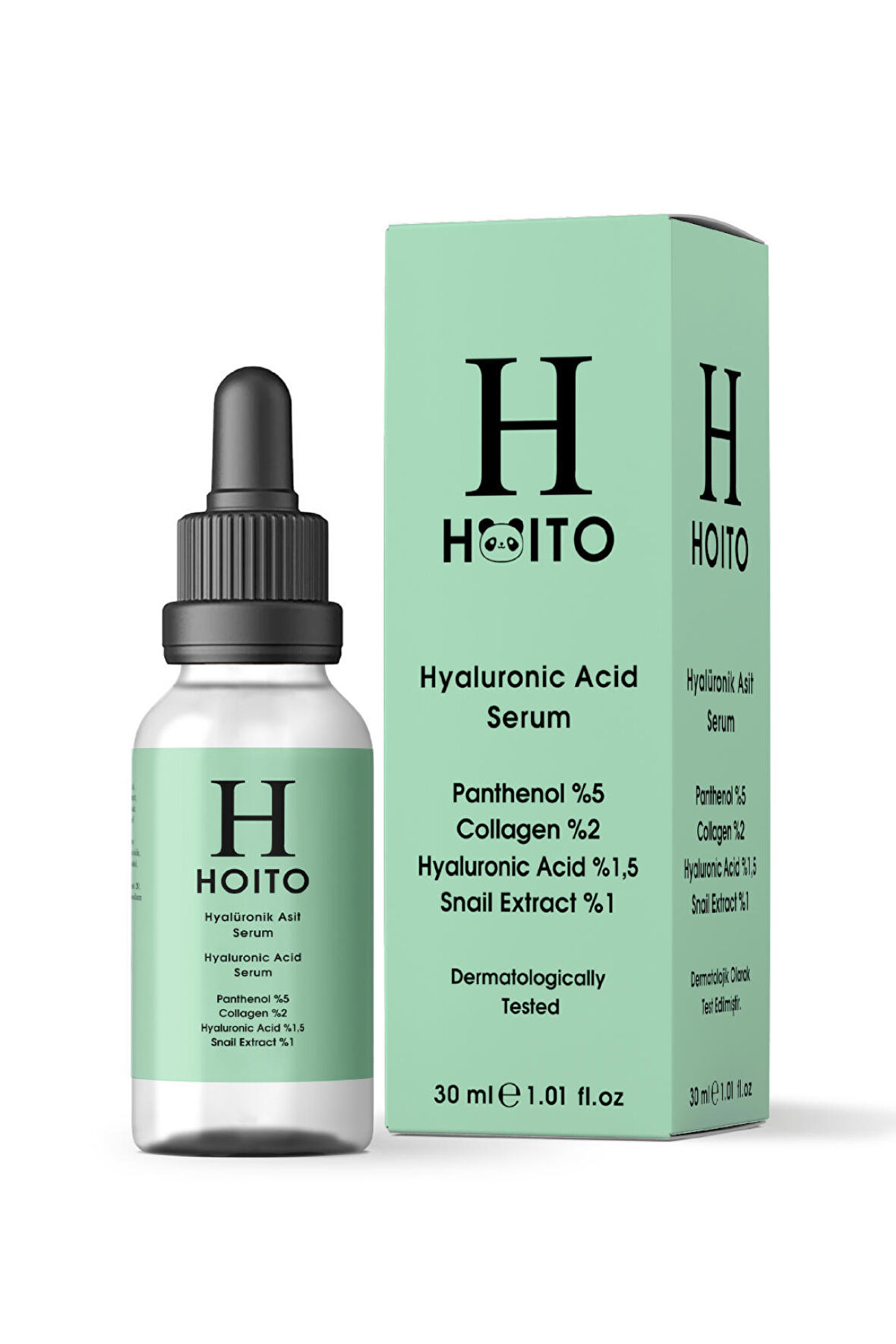 Hoito Hyalüronik Asit Serum 30ml - Panthenol % 5 Collagen % 2 Hyaluronic Acid %1,5 Snail Extract % 1