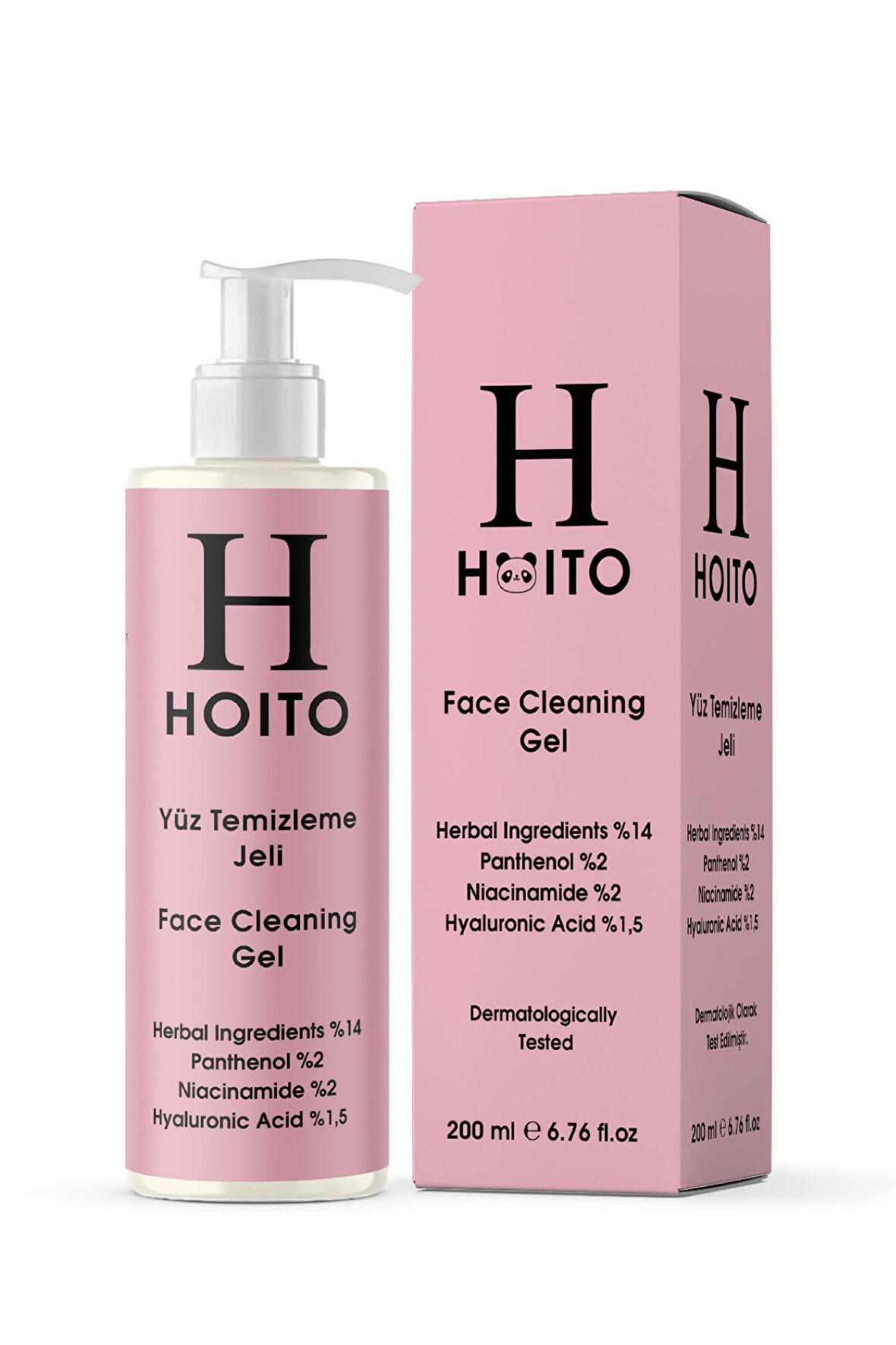 Hoito Yüz Temizleme Jeli 200ml-Herbal Ingredients%14 Panthenol %2 Niacinamide%2 Hyaluronic Acid%1,5