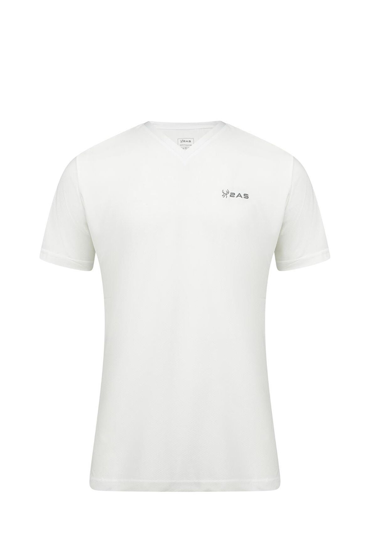 2AS Elba V Yaka T-shirt Beyaz