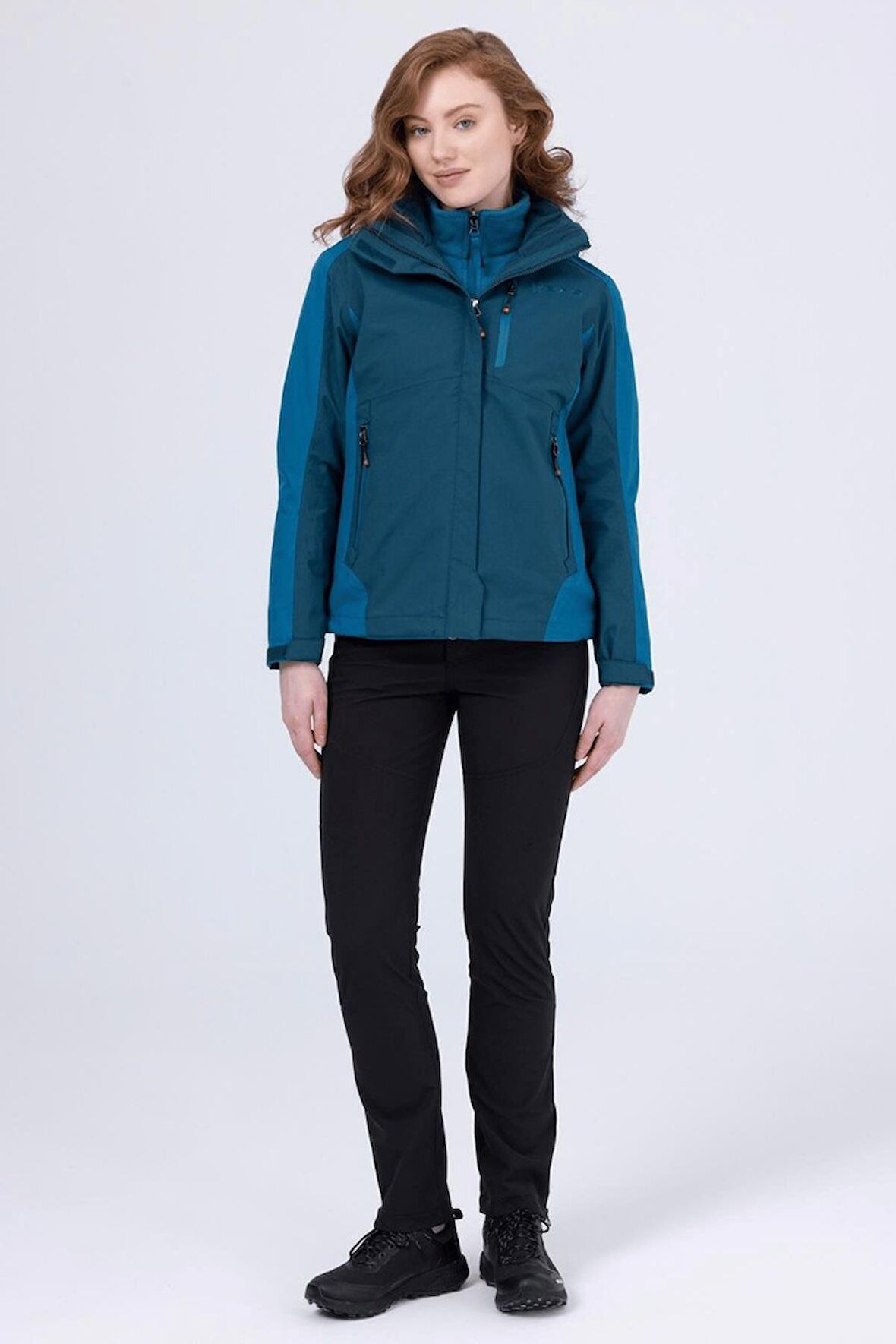 2AS SPARKLE WOMAN 3 in 1 JACKET  DARK PINE / LAGOON