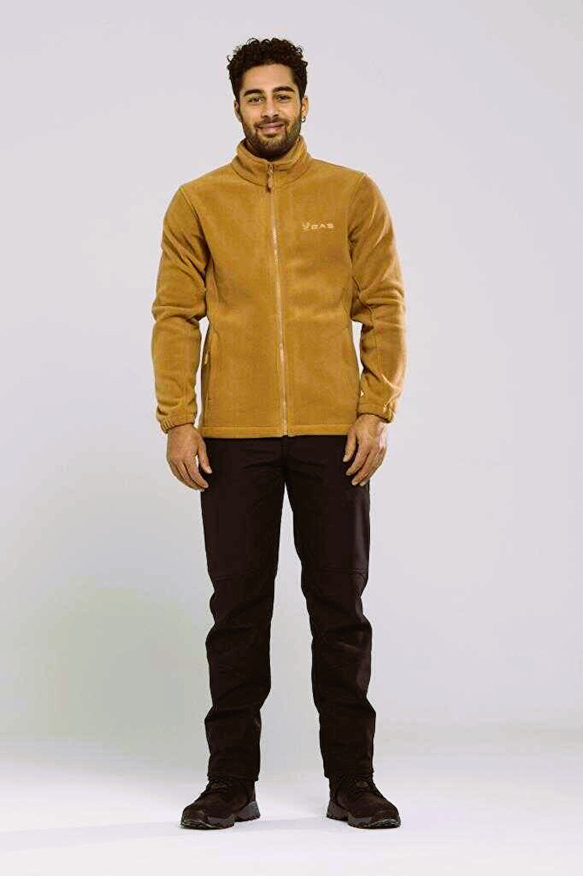 2AS SAKA Tam fermuarlı Erkek Polar Sweatshirt