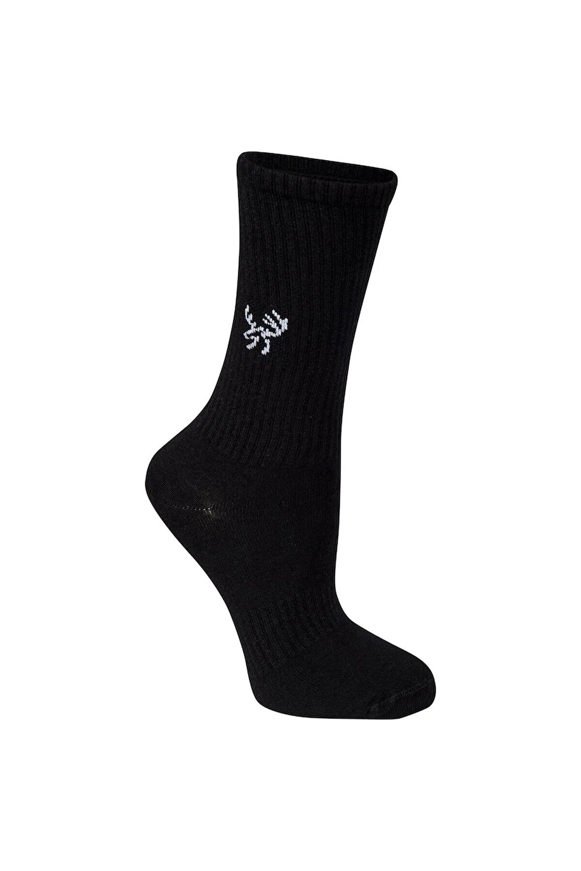 Uzun Bambu Spor Çorap Siyah