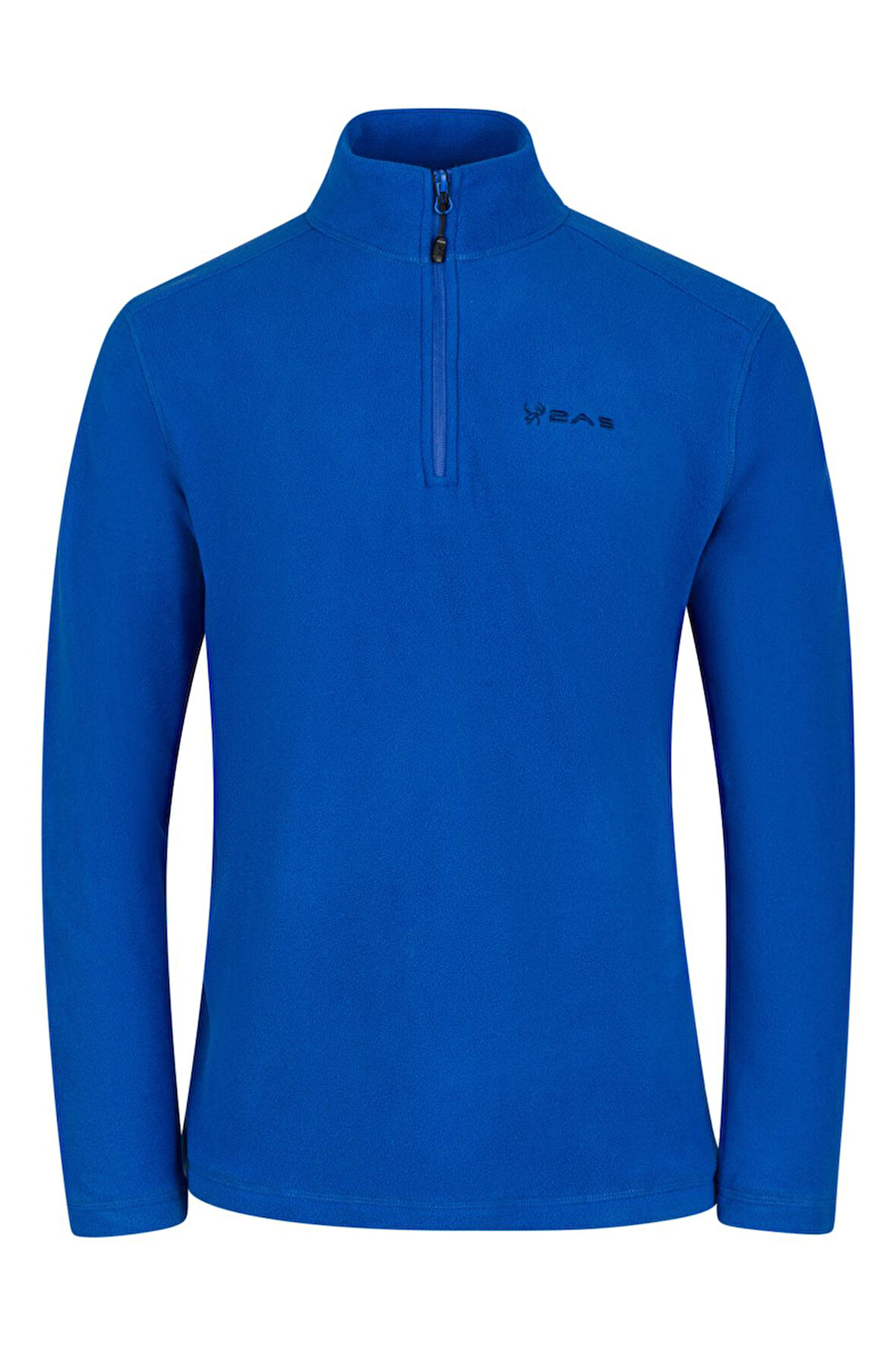 2AS Cedric Erkek Yarım Fermuarlı İnce Polar Sweatshirt Mavi