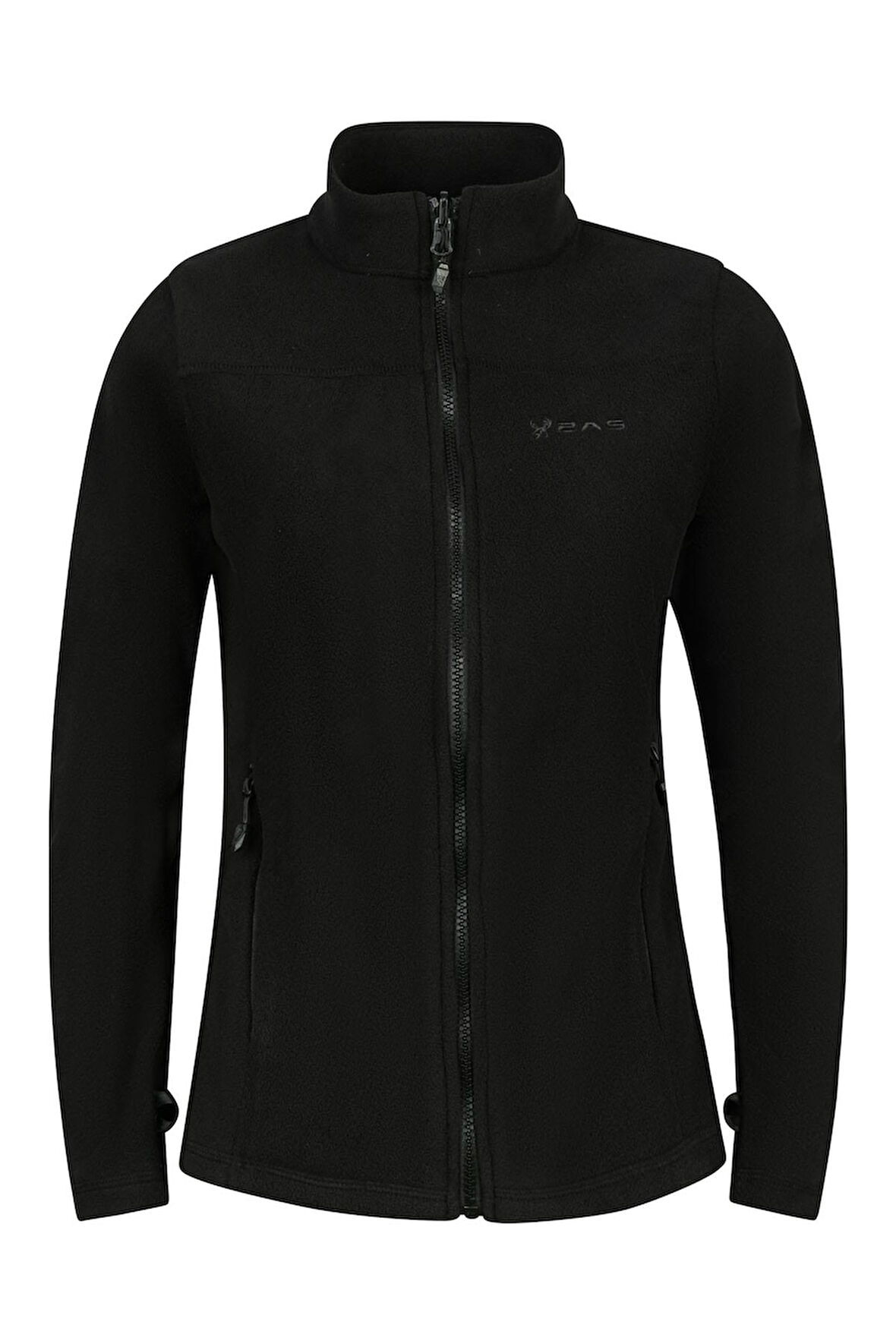 2AS Cara Kadın Tam Fermuarlı İnce Polar Sweatshirt